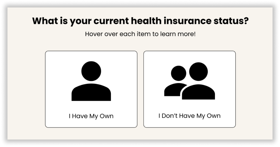 Personal Questions Screenshot